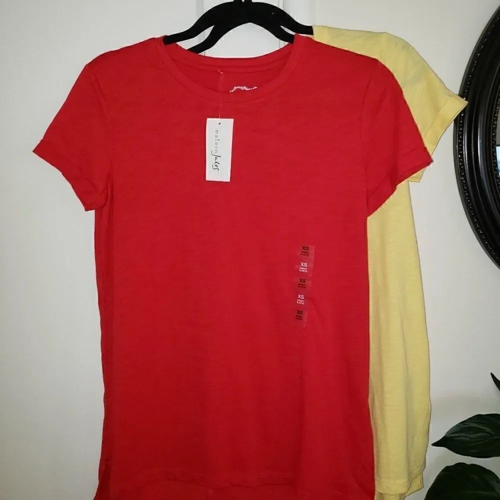 Maison Jules Bundle 2 Basic Tees - Picture 1 of 8